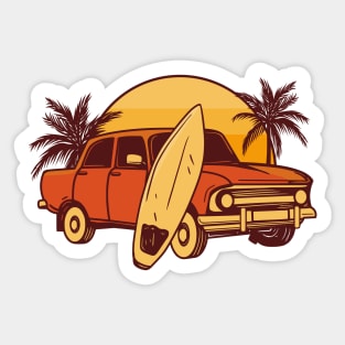 Surf Time Sticker